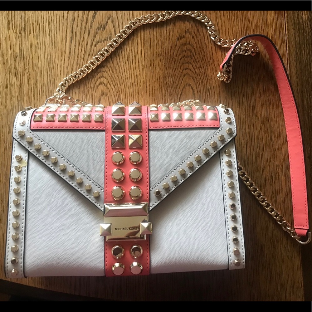 Michael kors large saffiano shoulder bag